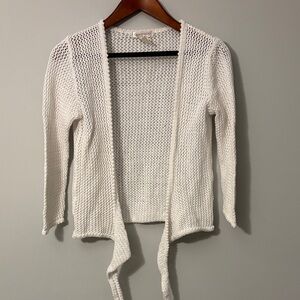 Northern Reflections Ivory Open Knit Cardigan
